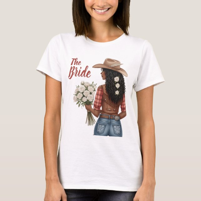 Camiseta noiva cowgirl (Frente)