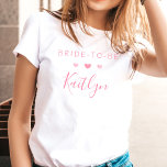 Camiseta Noiva Cute Pink Watercolor Love Hearts Futurama<br><div class="desc">Celebre com estilo esta elegante e muito trendy camiseta de noiva. Este design é fácil de personalizar com sua própria palavra e sua família e amigos ficarão emocionados quando virem você vestindo esta camiseta fabulosa. Este item também é perfeito para vestir no seu chá de noiva ou para dar como...</div>