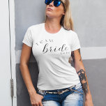 Camiseta Noiva Da Equipe Para Ser Festa de solteira<br><div class="desc">Esta noiva do time para ser design de camiseta festa de solteira é uma adição divertida a qualquer festa de solteira.</div>