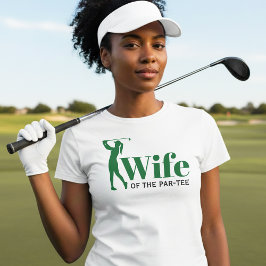 Camiseta Noiva da Festa de Golfe Esposa do Par-Tee