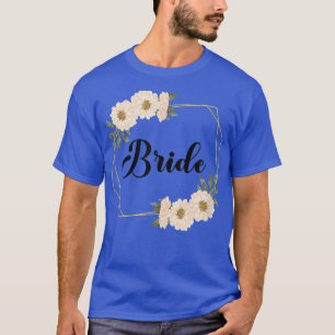 Camiseta Noiva da festa floral coroa Equipe Noiva Casamento