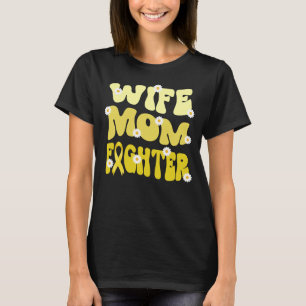 Camiseta noiva da mãe lutadora contra endometriose