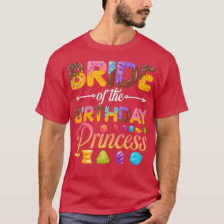 Camiseta Noiva da Princesa de Aniversário Donut Garota de A