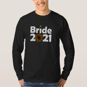 Camiseta Noiva De 2021 Casal De Seu Chita De Girassol