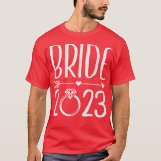 Camiseta Noiva de 2023 Casada em Engagemen de Casamento de 