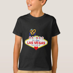Camiseta Noiva de Casamento em Las Vegas Noivo Correspondên