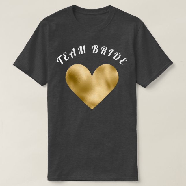 Camiseta noiva de equipe 3 (Frente do Design)