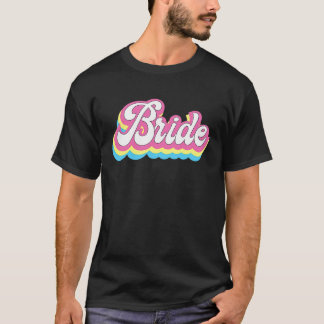 Camiseta Noiva de Festa de Despedida de Solteira Retro Casa