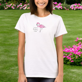 Camiseta Noiva de Flamingo Damas de Honra Rebanho Tribo