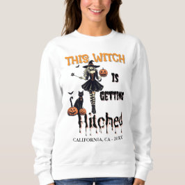 Camiseta Noiva de Halloween Esta Bruxa Está Se Casando