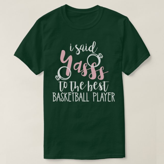 Camiseta Noiva de jogador de basquete noite de hen (Frente do Design)