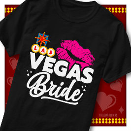 Camiseta Noiva de Las Vegas Festa de Casamento Despedida de