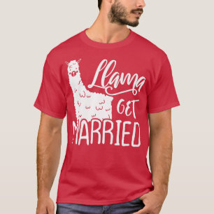 Camiseta Noiva de Llama Engraçada Festa de Despedida de Sol