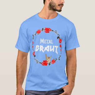 Camiseta Noiva de Metal para Garota de Heavy Metal em Festa