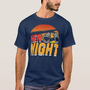 Camiseta Noiva de Noite de Galinha Feminina