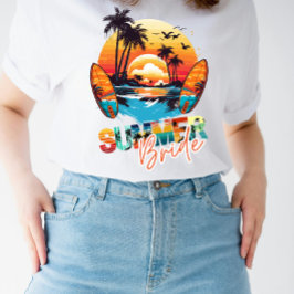 Camiseta Noiva de Verão Personalizada Chuveiro de Noiva