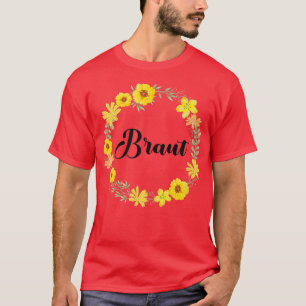 Camiseta Noiva Despedida de Solteira Coroa Floral Equipe No