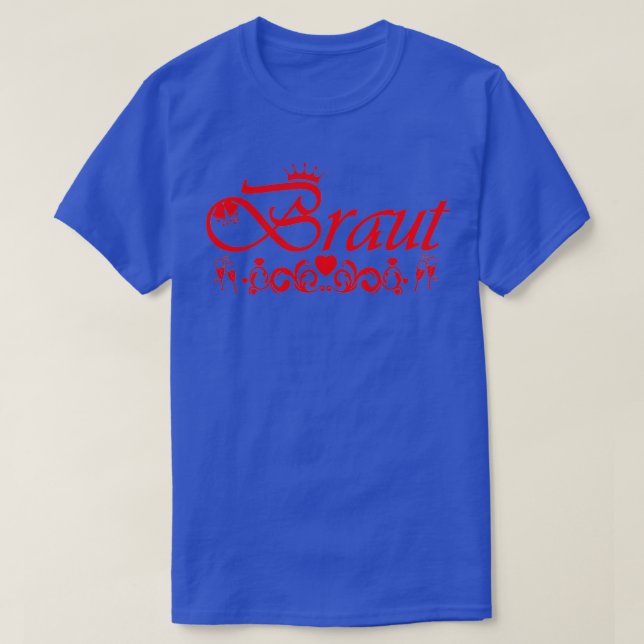Camiseta noiva despedida de solteira vermelho (Frente do Design)