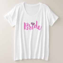 Camiseta Noiva Diamante Rosa