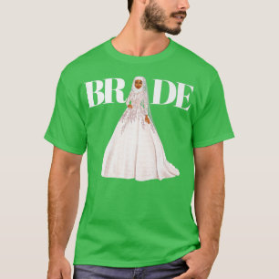 Camiseta Noiva Dias de os namorados Esposa Muçulmana Casame