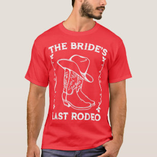 Camiseta Noiva do Último Rodeio Noiva Festa de Despedida de