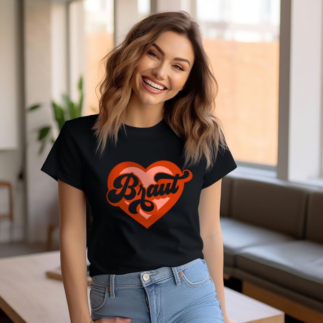 Camiseta Noiva E Equipe Noiva Despedida de Solteira Coração (Criador carregado)