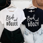 Camiseta Noiva e Festa de solteira de Boujee<br><div class="desc">Bride e Boujee Festa de solteira Bride Tee</div>