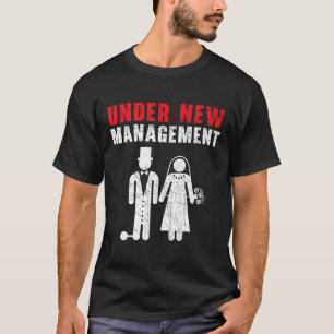 Camiseta Noiva e Noivo Dia do Casamento Casamento Recém-Cas