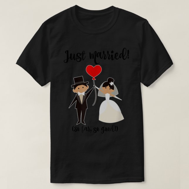 Camiseta Noiva e Recem casados de Lua de mel (Frente do Design)
