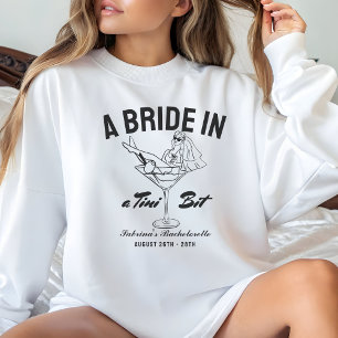 Camiseta Noiva em um martini de tini com espresso de desped