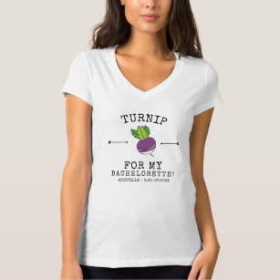 Camiseta Noiva engraçada da chalaça do nabo do vegetariano