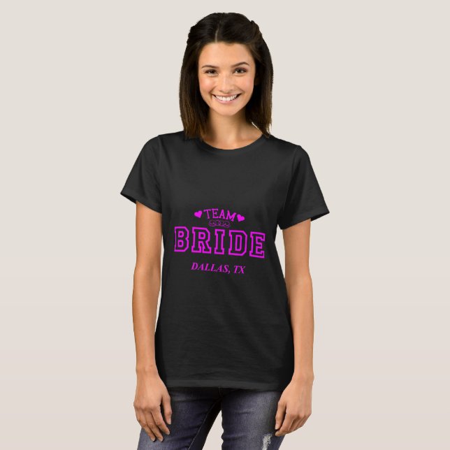Camiseta Noiva Equipe Dallas TX (Frente Completa)