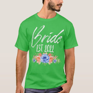 Camiseta Noiva Est 2022 Despedida de Solteira Floral para C