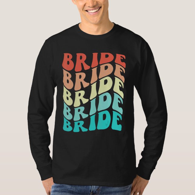 Camiseta Noiva Eu Faço Equipe Retro Despedida de Solteira D (Frente)