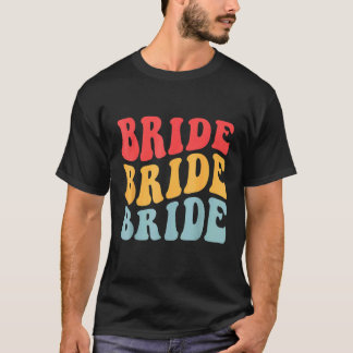 Camiseta Noiva Eu Faço Equipe Retro Despedida de Solteira N