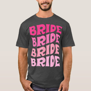 Camiseta Noiva Eu Faço Tripulação Retro Despedida de Soltei