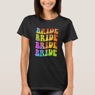 Camiseta Noiva Eu Faço Tripulação Tinta Tie Dye Festa de De