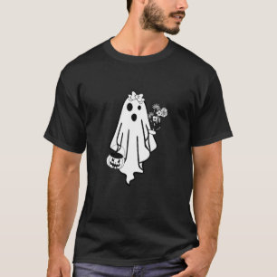 Camiseta Noiva Fantasma Fantasia de Halloween Lâmpada de Ab
