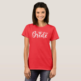 Camiseta Noiva Festa Birdal Esposa para ser Chá de Noiva br