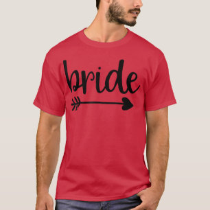 Camiseta Noiva Flecha Divertida Festa de Casamento e Bachel