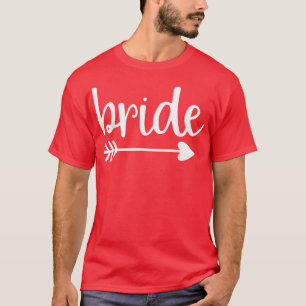 Camiseta Noiva Flecha Engraçada Festa de Casamento e Festa 