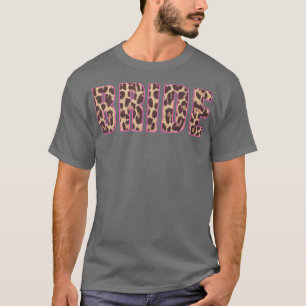 Camiseta Noiva Fofa Estampa de Leopardo Festa de Despedida 
