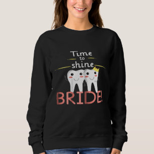 Camiseta Noiva Hora de brilhar das Mulheres - Engraçado par