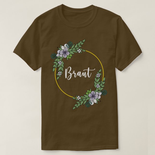 Camiseta Noiva I Flórida do Boho estilo eucalyptu (Frente do Design)