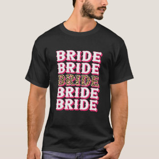 Camiseta Noiva Leopardo Rodeio Cowgirl Despedida de Solteir