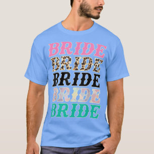 Camiseta Noiva Leopardo Rodeio Cowgirls Despedida de Soltei