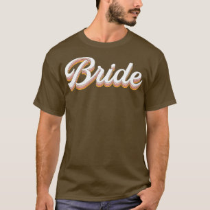 Camiseta Noiva Mulher Noite da Galinha Retro Noiva Para Lin