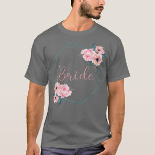 Camiseta Noiva Mulheres Despedida de Solteiro Rosas Coroa N