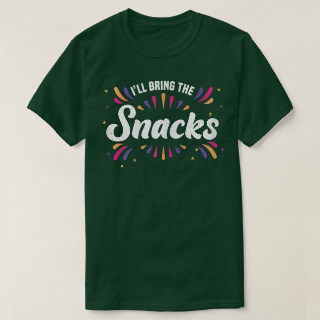 Camiseta Noiva Mulheres Eu Trarei Os Lanches Despedida de S (Frente do Design)