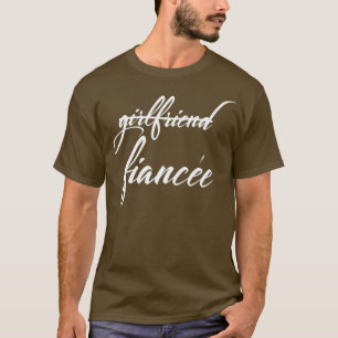 Camiseta Noiva Namorada Divertida Fiança Festa de Noivado